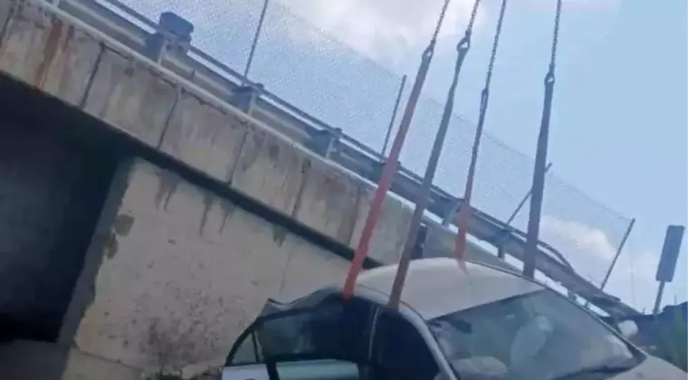 Bolu’da Köprüden Uçan Otomobilde 2 Yaralı